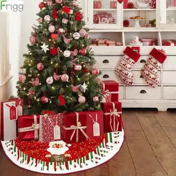 Санта-Клаус 2020 Рождественская елка юбка искусственный мех веселые рождественские украшения для дома украшения рождественский декор елки Навидад Новый год