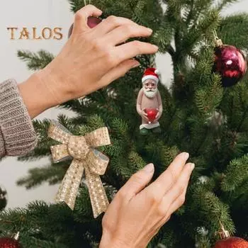 Санта-Клаус акриловый кулон рождественская елка подвесное украшение акриловый забавный мультяшный Санта украшение для дома дверь каминная полка декор Santa Claus