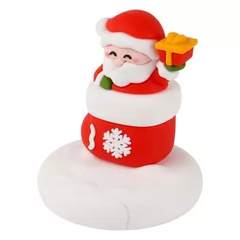 Санта-Клаус держатель для мобильного телефона Рождественская елка Расширяющаяся Подушка Ручка Телескопическая И Задняя Elk Sta X5V1 Christmas Snowman-1pcs