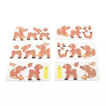 Санта-Клаус Экологичный 3D Бумажный Пазл для Детей