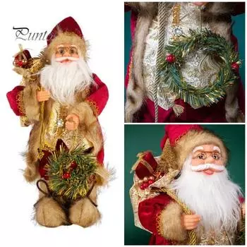 Санта-Клаус кукла украшение праздничного домашнего стола центральный элемент рождественской вечеринки украшения для рождественской елки декор окна 30cm