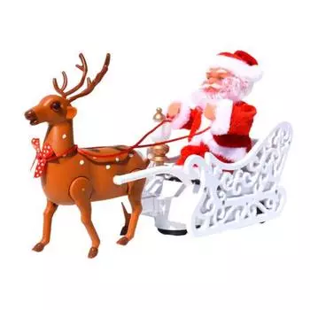 Санта-Клаус Музыкальная кукла Рождественский Санта, восхождение по лестнице, бусины, подвесные украшения, электрические детские игрушки для рождественской елки, свадебной вечеринки C