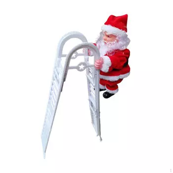 Санта-Клаус, поднимающийся по лестнице, рождественское украшение, вверх и вниз, рождественская игрушка для подвешивания