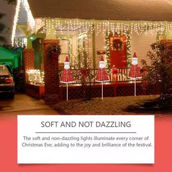 Санта-Клаус Рождественская табличка для двора, металлическая стойка, рождественское украшение, праздничная атмосфера, декор для прихожей, лужайки, сада, вечеринки, дома Sets