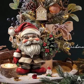 Санта-Клаус Рождественский садовый кол, акриловый Санта-Клаус, вставной знак для двора, праздничные украшения на открытом воздухе, реквизит для вечеринок, орнамент разноцветный