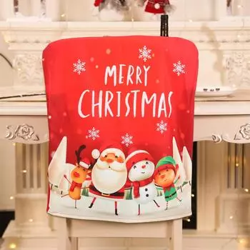 Санта-Клаус Счастливого Рождества Чехол на стул Рождественское украшение для дома 2025 Navidad Рождественские подарки Украшение С Новым годом 2024
