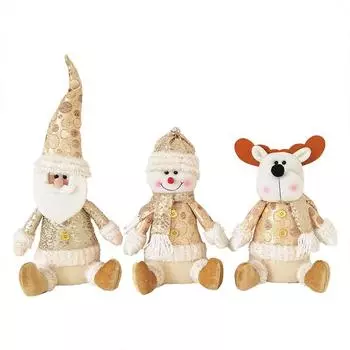 Санта-Клаус Серебряная серия Снеговик Лось Украшение Рождественский подарок\t\t Рождественское украшение Рождественская кукла