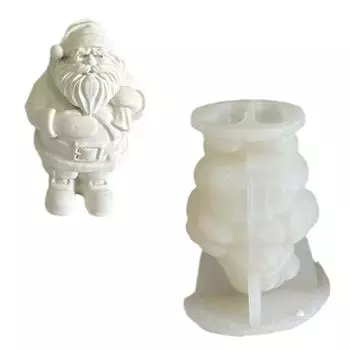 Санта-Клаус силиконовая форма DIY эпоксидная смола формы для украшения стола форма для ароматизированных свечей штукатурка для изготовления инструмента легко чистить