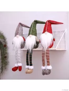 Санта-Клаус Снеговик Лось Куклы Рождественские украшения Украшение зелёный