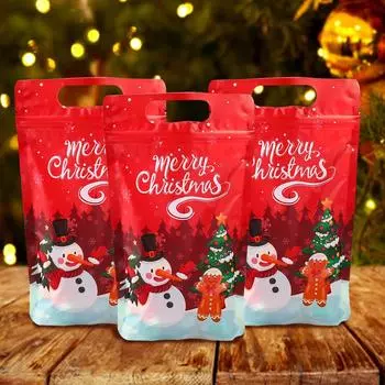Санта-Клаус стоячие сумки рождественские украшения для дома 2024 рождественские подарочные пакеты рождественские украшения Навидад Натал новогодние подарочные пакеты 2025 as picture