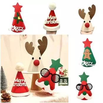 Санта-Клаус Веселая Рождественская Шапка Мультяшная Вечеринка Шапка Праздничные Принадлежности Санта-Клауса Рождественская Шапка E