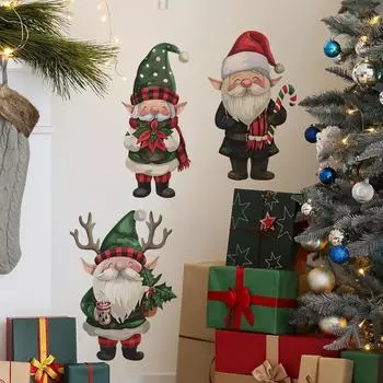 Санта-колпак Санта-гном спальня гостиная кабинет фон ландшафтный дизайн настенная наклейка 35*60CM/fun-g18