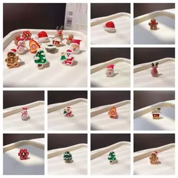 Санта мультфильм прекрасное кольцо лось рождественские украшения ретро рождественское смоляное кольцо друг A