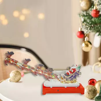 Санта-олень орнамент праздничный декор саней праздничные принадлежности украсить рождественскую сцену для