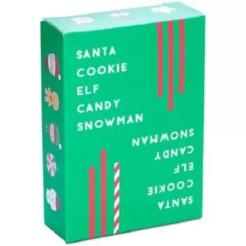 Санта-Печенье Эльф Конфеты Снеговик : Рождественская открытка Карточная игра 9*6см