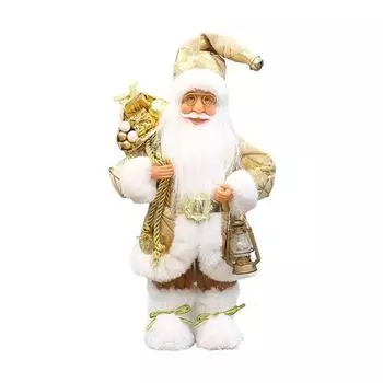 Санта Рождественское украшение 12-дюймовая фигурка ручной работы для елки, каминной полки, классический праздничный коллекционный предмет B