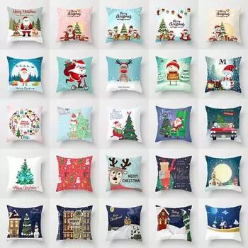 Санта-Снеговик наволочки для украшения дома праздник Чехлы для подушек оптом 40x40cm