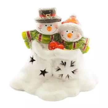 Санта Снеговик Светодиодная Подсветка Маскот День Святого Валентина Стильное Садовое Украшение [Фантазийное] sn-04 Украшение, Подарок, Сверкающий, Светящийся, Милый, Фигурка,