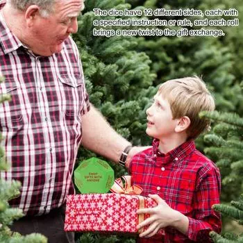 Санта Swap Game Dice Рождественская вечеринка Подарочные Обменные Игральные Кости 12 Разных 1pc
