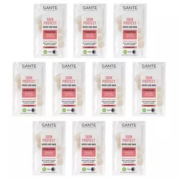 Sante Skin Protection Мгновенная успокаивающая маска для лица 8 мл 10 шт.