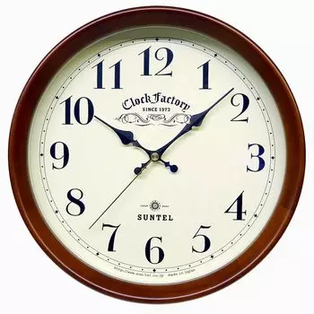 Santel Made in Japan Retro Radio Controlled Clock Brown (Factory) DQL662-BR коричневый