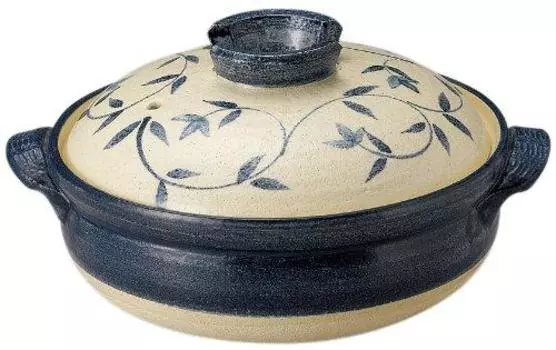 Santo Banko Ware Earthen Pot 7 For People Gosu Arabesque 13684 (Deep Pot) No. 1-2