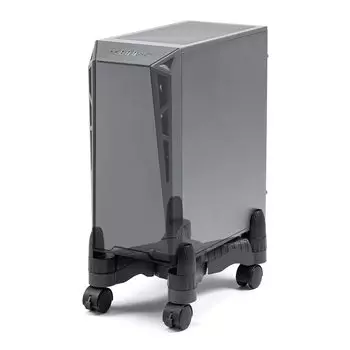 Sanwa Direct CPU Stand for Desktop with Casters Dust Prevention Stepless Adjustment 100-CPU001