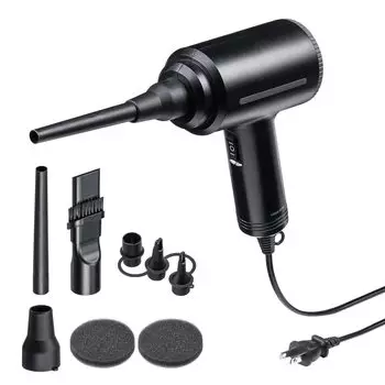 Sanwa Direct Electric Air Duster с питанием от сети переменного тока, мощный, 3 типа насадок в комплекте, длина кабеля 3 м, очистка ПК 200-CD079