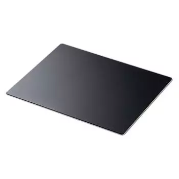 Sanwa Direct Glass Mouse Pad Large Gaming Tempered Glass 50 x 40cm Thickness 3mm Hardness 9H Black 200-MPD034BK-L