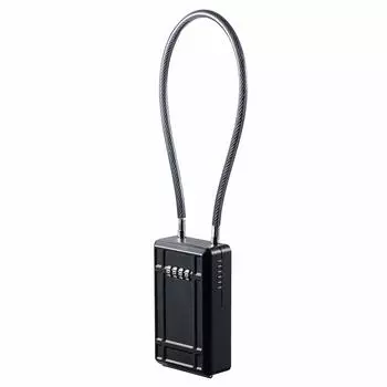 Sanwa Direct Key Storage Key Box Dial Type 4 цифры большой провод Длина 46 см Защита от кражи 200-SL066BK