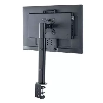 Sanwa Direct Monitor Arm Совместим с 32-дюймовым кронштейном для монитора, совместимым с компактным кронштейном для дисплея VESA PC, 10 кг, зажимом/втулкой, высотой/углом