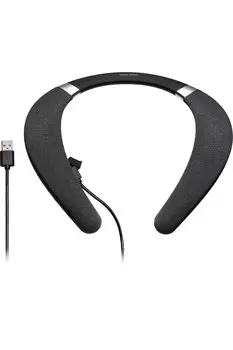 Sanwa Direct Neck Speaker совместим с микрофоном, водонепроницаемый, IPX7, проводной/Bluetooth 400-SP102