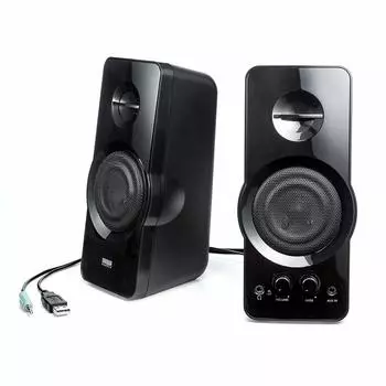 Sanwa Direct PC Speaker High Output 36W USB питание стерео мини-джек подключение совместимые наушники регулировка басов 3,5 мм 400-SP082