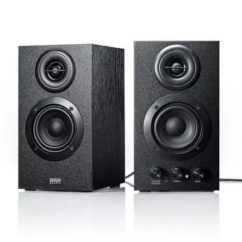Sanwa Direct PC Speaker проводной деревянный 16 Вт динамик с усилителем полочного типа 3,5 мм встроенный 400-SP068