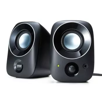 Sanwa Direct PC Speaker Small USB Powered Connection Совместимость с наушниками 3,5 мм 400-SP067