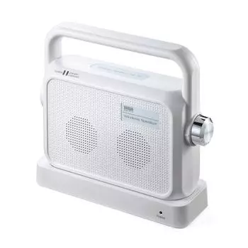 Sanwa Direct портативный динамик для телевизора беспроводной простой в настройке и эксплуатации перезаряжаемый до 25 м 400-SP064W