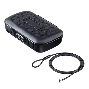 Sanwa Direct Security Box Combination Lock 4 Digits Lightweight 377g Wire Length 150cm Shockproof Inner x Depth x Height Dimensions/Width 18.8 8.5
