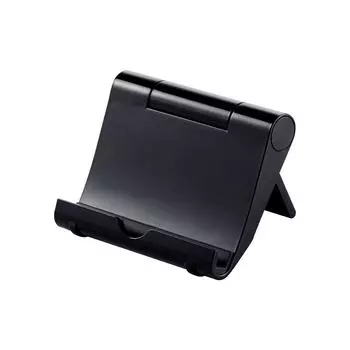 Sanwa поставляет iPad, совместимый со смартфонами и регулируемой черной подставкой, планшеты, угловой, компактный, PDA-STN7BK