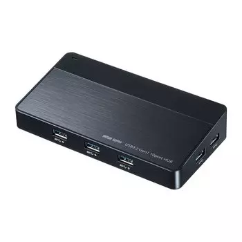 Sanwa Supply 10-портовый концентратор черный USB3.2Gen1 USB-3H1006BK чёрный