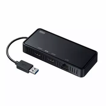 Sanwa Supply Display Adapter 2 с LAN USB3.1-HDMI (Совместимость с 4K, выходы, порт) USB-CVU3HD3