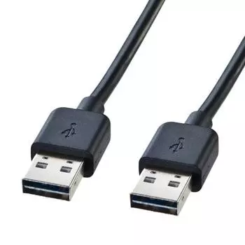 Sanwa Supply Double-sided USB cable (A-A type) 3m Black KU-RAA3