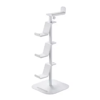 Sanwa Supply Game Controller Stand (with Headphone Holder, White) JY-STN1W
