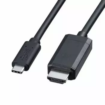 SANWA SUPPLY Кабель-преобразователь в HDMI Папа в HDMI Type-C (USB Type-C Мужской), 3м, Черный, KC-ALCHD30 чёрный