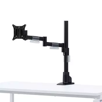 Sanwa Supply Monitor Arm 1 with cable (LCD display, screen, horizontal, holder, clamp, VESA) CR-LA1501BK
