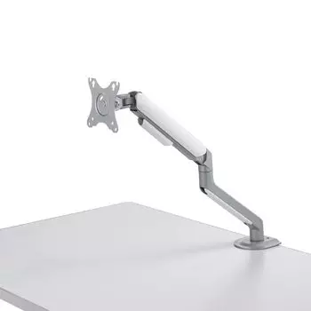 Sanwa Supply Monitor Arm with Spring Load Capacity Horizontal and Vertical Compatible with VESA Silver LA1901 Built-in Type, 2-9kg, Movable,