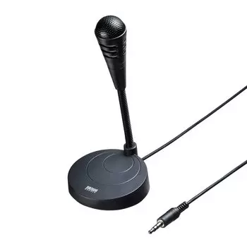 Sanwa Supply PC microphone stand type specification unidirectional 3-pole MM-MC32N