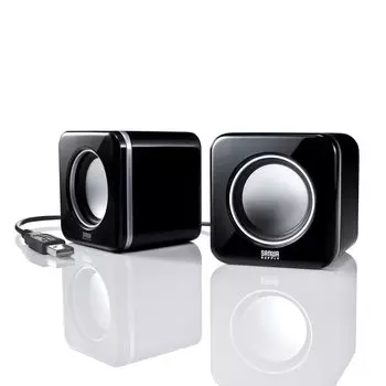 Sanwa Supply PC Speaker с питанием от USB, компактный, черный MM-SPU8BKN