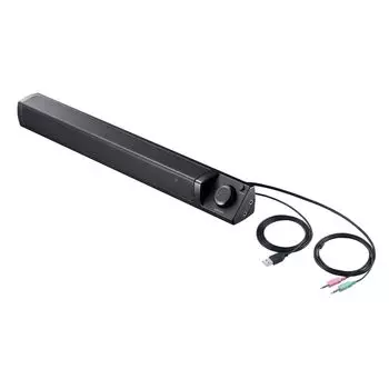 Sanwa Supply Тонкий звуковой динамик (Питание от порта USB) ММ-SPSBA3 чёрный