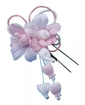 Sanwai Shoji Аксессуары для волос Клематис Розовый Заколка Свадебный Торжественный Цветок Сделано в Японии розовый
