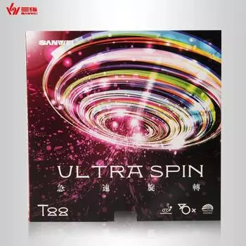 SANWEI T88 Ultra Spin, толщина 2,1 мм, накладка для настольного тенниса, полулипкая петля управления, накладка для пинг-понга с высокоэластичной губкой красный